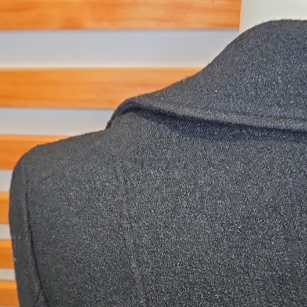 Seven7‎ Black Wool Blend Cropped Peacoat Jacket XS - Picture 4 of 8